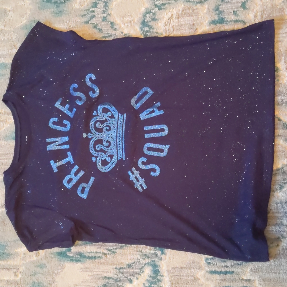 Navy blue shimmering tee shirt